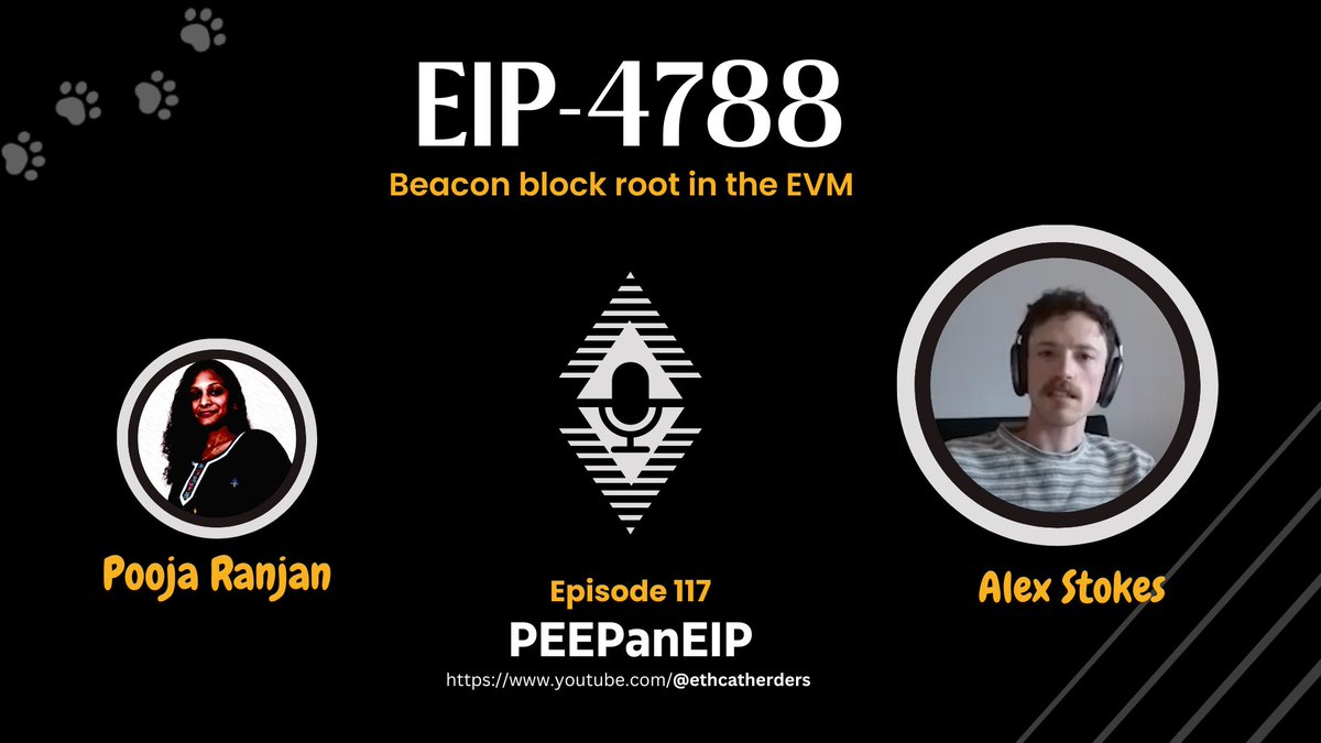 poojaranjan19's tweet photo. ๐ฅEIP-4788: Beacon block root in the EVM๐ฅ
Join the talk with @ralexstokes on the #Dencun proposal & related testing updates on #PEEPanEIP with @EthCatHerders
๐๏ธ Sep 05 at 18:30 UTC
#Deneb #Cancun #Ethereum #Upgrade #TestingTheSurge https://t.co/rtCfDvdjza