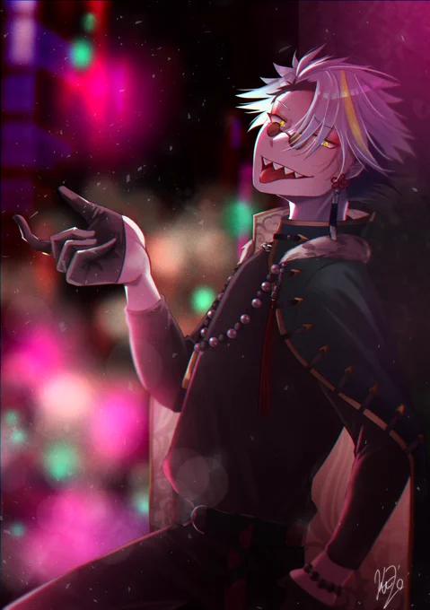 #歌衣メイカ爆誕祭2023#漢気名画 こんなことしてる場合じゃ………じゃ……………うぉぉおおぉぉおこんなん描くしかねぇえええええ!!となったので描きました。新衣装最高!!!!! 