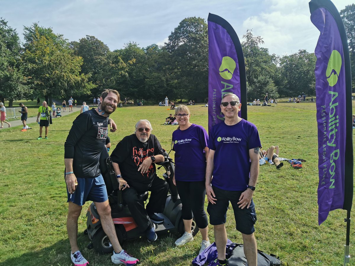 abilitybow's tweet image. Celebrating our fundraising runners and Nordic Walkers taking part in @TheBigHalf 
A big THANK YOU to everyone who took part on this scorching Sunday to raise funds for our charity. #WeRunAsOne #halfmarathon #disabilityexercise