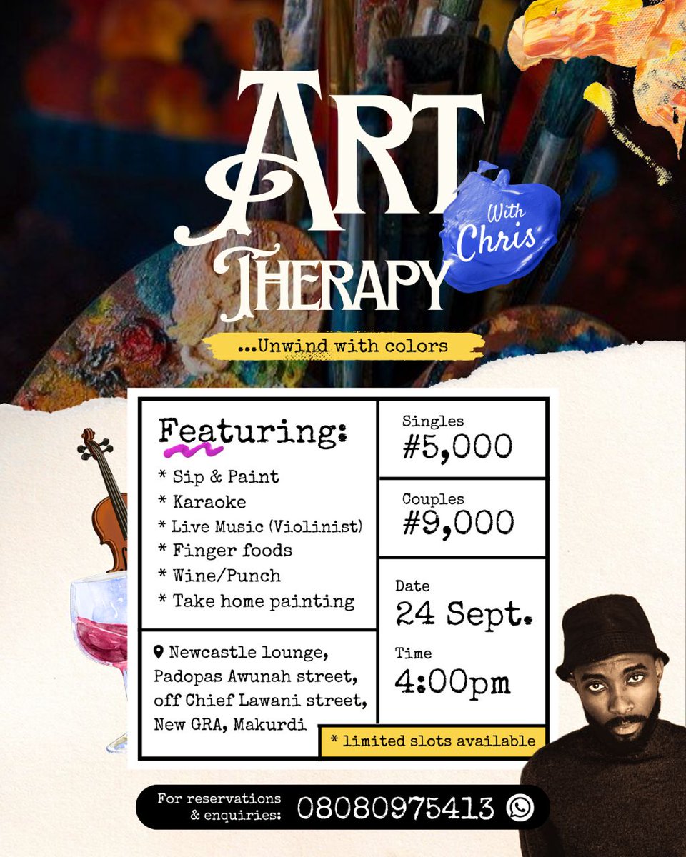 Good afternoon Twitter, you might not be available but someone on your timeline might be interested in this experience , please help me share, thank you #sip #paint #winelover  #chill #cruise #Makurdi