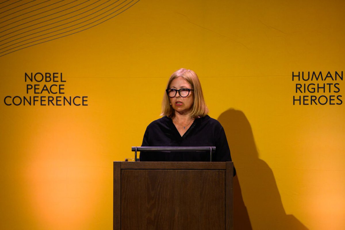 "The real Belarus is free, open, making a European choice." Natalia Pinchuk at the Nobel Peace Conference 2023

"I emphasize: Belarus is not Russia, and Lukashenka is not Belarus".

spring96.org/en/news/112661