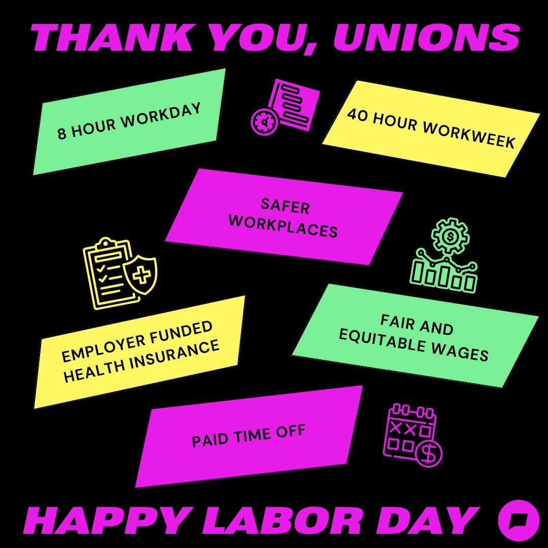 Today we wish you a Happy Labor Day! While some may see the first Monday in September as the ending of summer, we want to reflect on what it means to us. Today we pay homage to the American labor movement which was made possible by unions.⁠