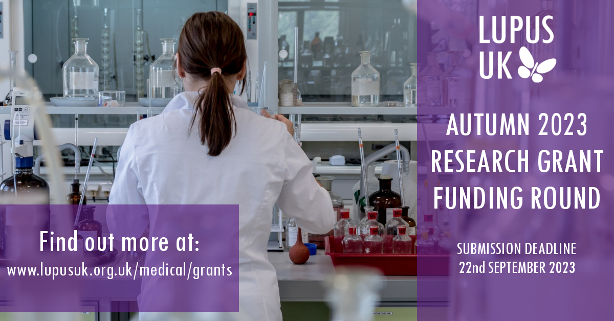 CALLING #LUPUS RESEARCHERS: Applications for our autumn 2023 research funding round must be received by LUPUS UK before 5pm on Friday 22nd September 2023. Our conditions of grants and the application front sheet can be downloaded from our website at lupusuk.org.uk/medical/grants/.