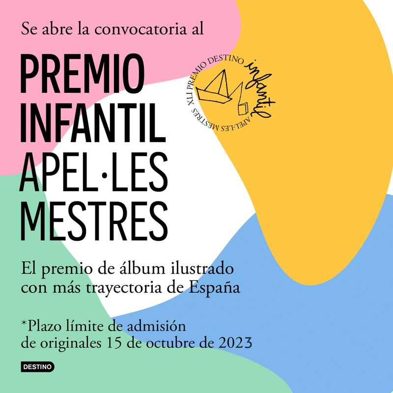 Abierta la convocatoria del LXII Premio Apel·les Mestres de Álbum infantil, uno de los premios de literatura infantil con más trayectoria en nuestro país.

En este link encontraréis información sobre el premio y las bases de este año👇
planetadelibros.com/premios/premio…
#ilustración