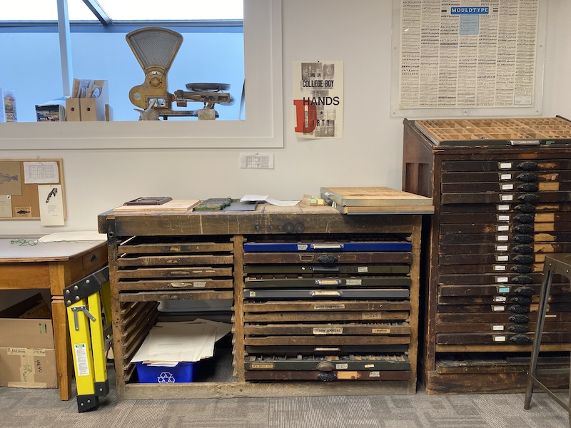 sprawlcalgary's tweet photo. New season, new digs! The Sprawl just moved into Whisky Jack Letterpress, a print shop on the corner of Kensington Rd and 14 St NW. Follow what we're up to by signing up for our weekly newsletter. https://t.co/z3j6Udnc6A https://t.co/HhtiERScSW