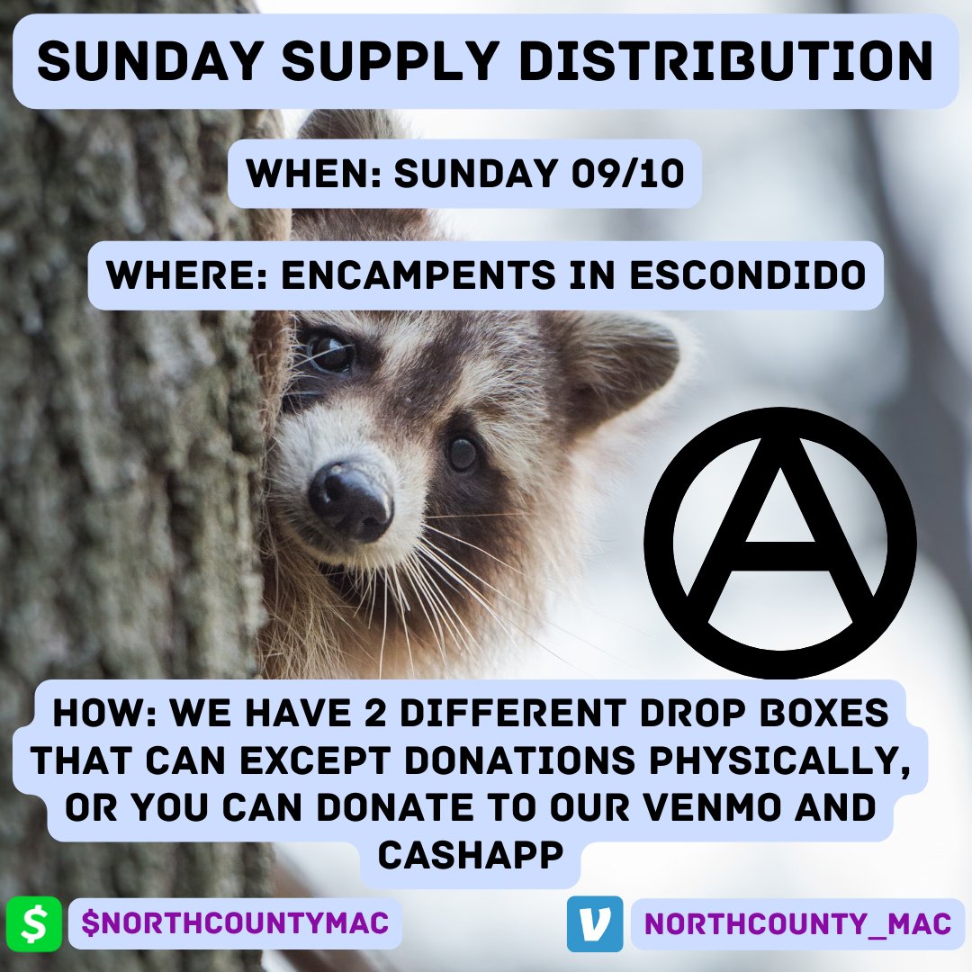 NorthCounty_MAC's tweet photo. This coming weekend we will be helping out our neighbors outside. If you'd like to donate any items we could always use hygiene wipes, toilet paper, or food prep containers as there are most asked for items. https://t.co/JzL16WGhOH