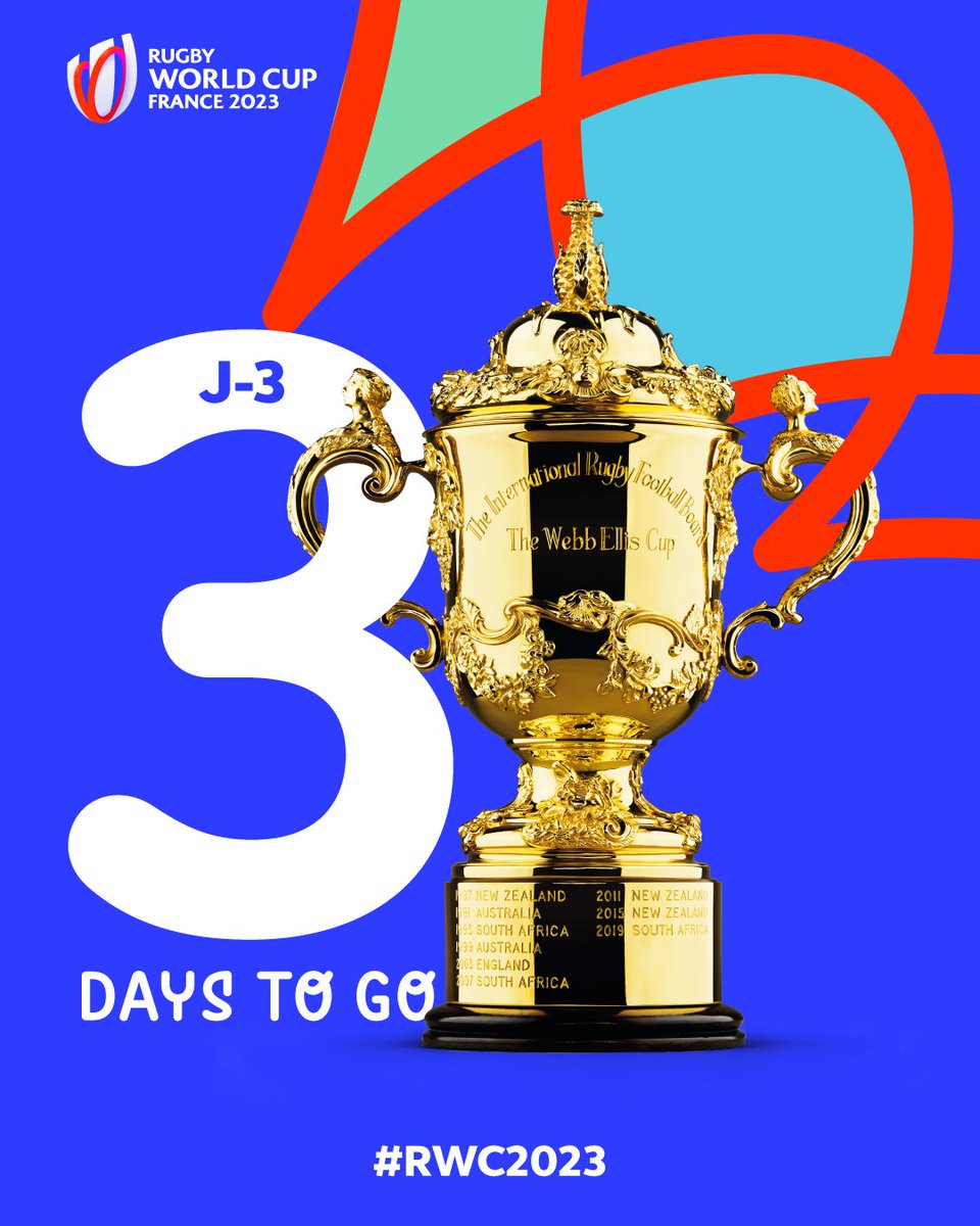 Pincez moi je rêve, plus que 3⃣ jours avant la #RWC2023 ! 😍
---
Just pinch me, only 3⃣ days left before France 2023! 😍