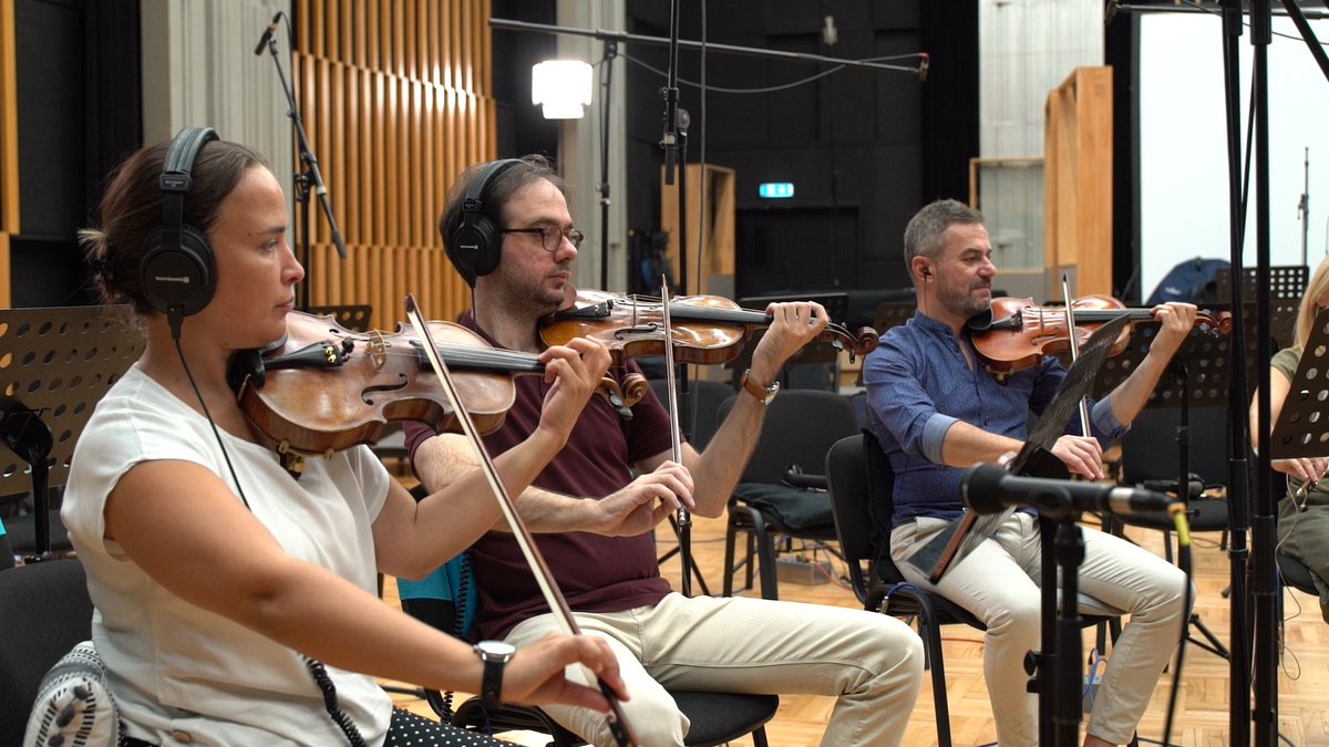 Photo highlights of strings recording session with @JulienJaouen
