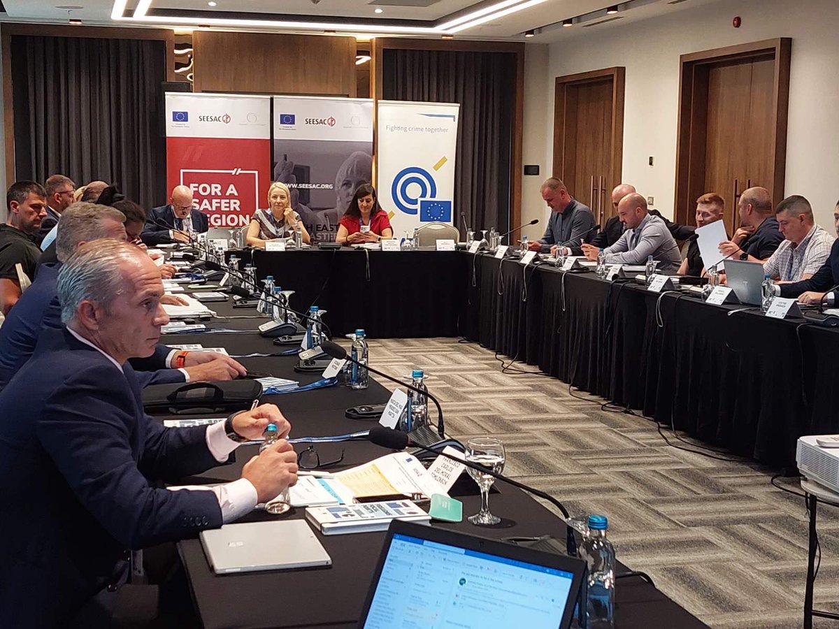 UNDP_SEESAC's tweet photo. SEESAC supports MOIs from SEE to gather in planning of joint actions to fight firearms-related crime within EMPACT Firearms OAP #EMPACT 🇪🇺 https://t.co/HY3ntaizWT
