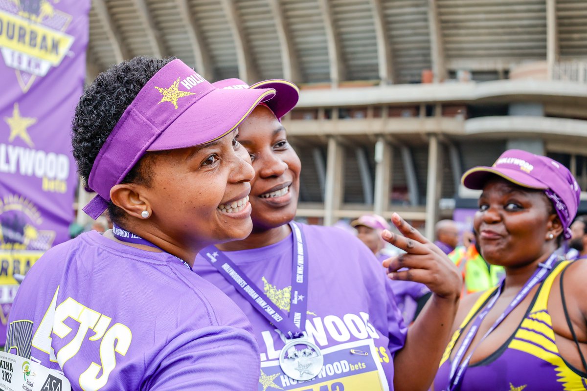 Our @Hollywoodbets Durban 10km runners aren't just chasing dreams,  they're earning them, one stride at a time. 🏃‍♀️🏃‍♂️💨 

Let those medals shine, Happy Medal Monday!🎉

#MedalMonday #HollywoodbetsDurban10km #asigijime #HWB10km