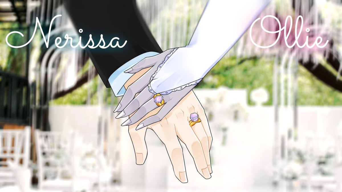 「[WEDDING STREAM]#OLLIEginal #RissaLIVETI」|Kureiji Ollie (オリー)🧟‍♀️@ホロライブIDのイラスト