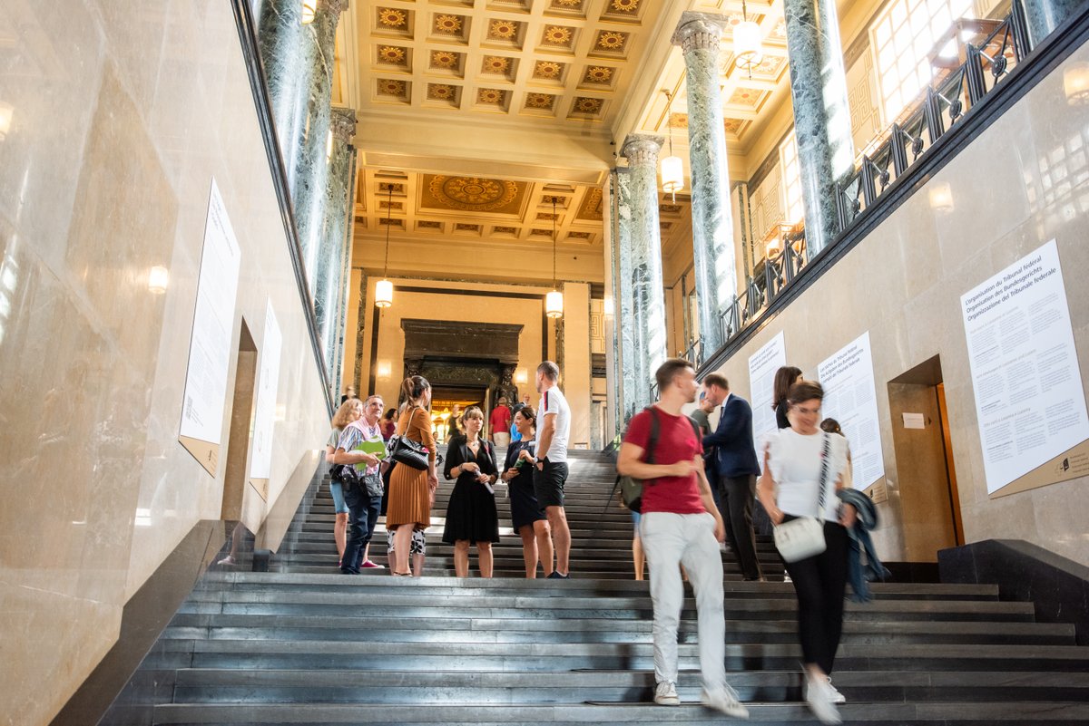 tf_CH_fr's tweet photo. Impressions des journées portes ouvertes au Tribunal fédéral. Merci beaucoup ! #175ansConst #PortesOuvertesTF #CH175 #démocratie #Suisse https://t.co/XzfGobsa3g