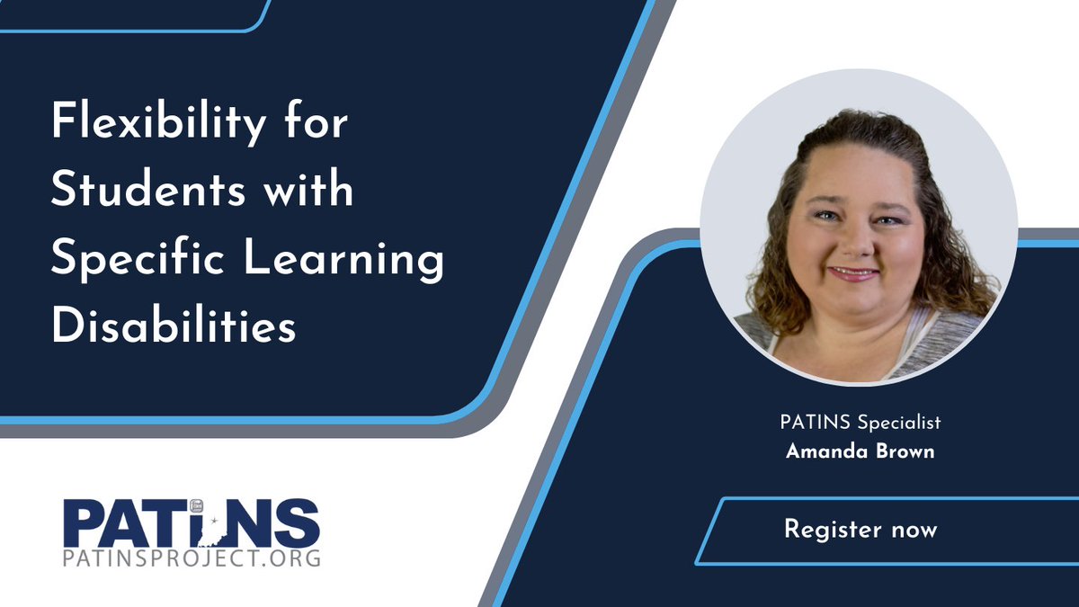 This three part series discusses the flexibility needed within the classroom to allow students with specific learning disabilities the opportunity to show their knowledge. Register for training with <a href="/AmandaLBrown82/">Amanda Brown</a> at bit.ly/47q7gvQ #PatinsIcam