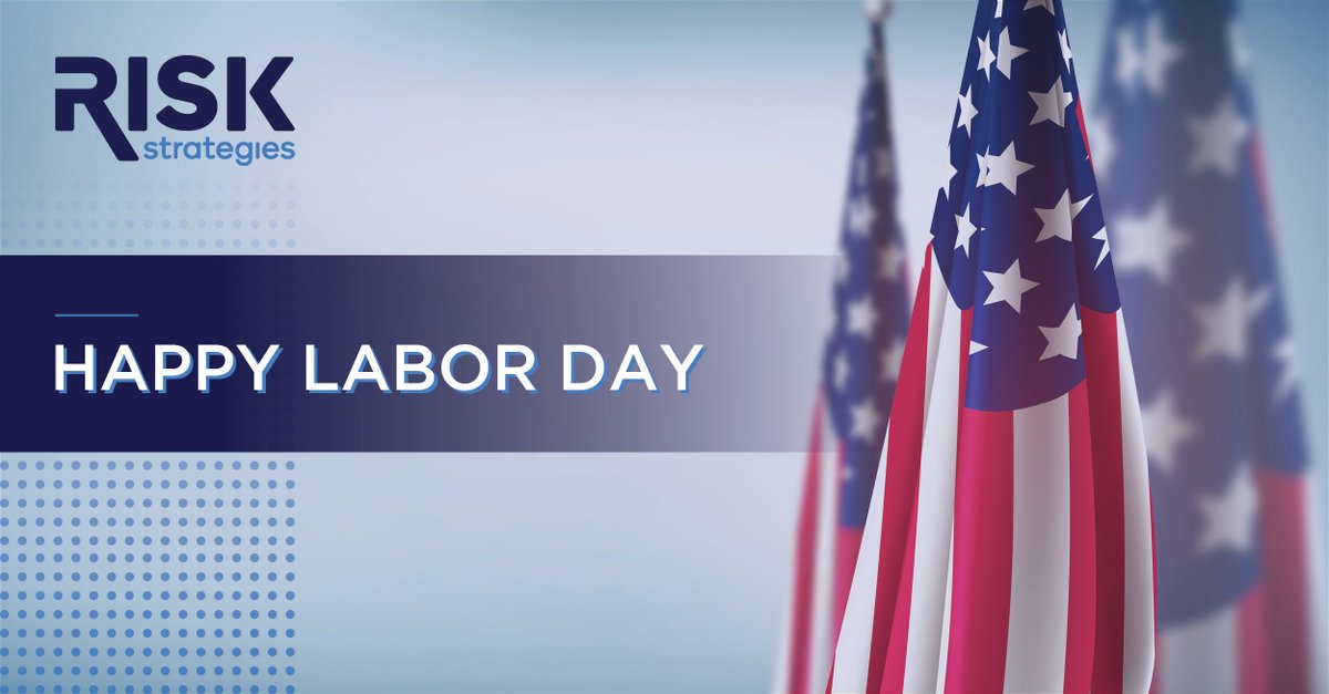 RiskStrategies's tweet image. Wishing all of our employees, clients, partners, and everyone in the Risk Strategies family a safe and happy Labor Day! 

#LaborDay #WorkforceAppreciation