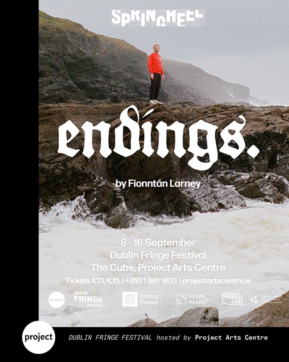 👀 Tune into our insta stories where <a href="/springheel_pro/">Springheel Productions</a> are taking over!

📺➡️ instagram.com/stories/

Get an exclusive look at 𝘦𝘯𝘥𝘪𝘯𝘨𝘴. - a show about love, loss, destiny, &amp; legacy...

BOOK ➡️ bit.ly/_endings
🎟️ €11-€15
🗓️ 8-16 Sept | 18:30
🎉  <a href="/dublinfringe/">Dublin Fringe Festival</a>