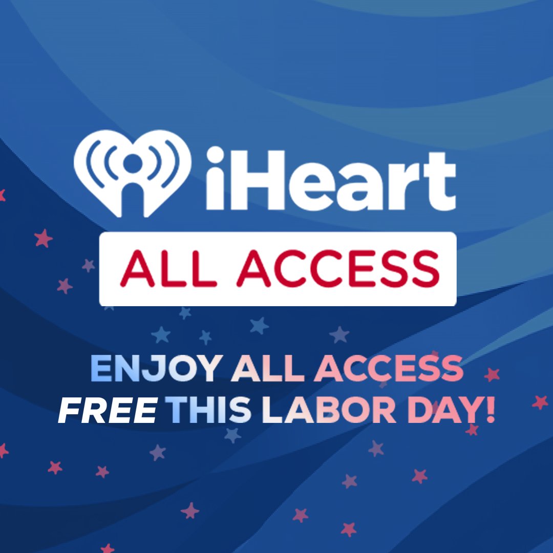 Free Never Sounded So Good! 🙌 Open the iHeartRadio App or visit iHeartRadio.com for a FREE preview of the All Access experience!
​
​Get all the perks of All Access on iHeartRadio…for FREE! #iHeartAllAccessDay