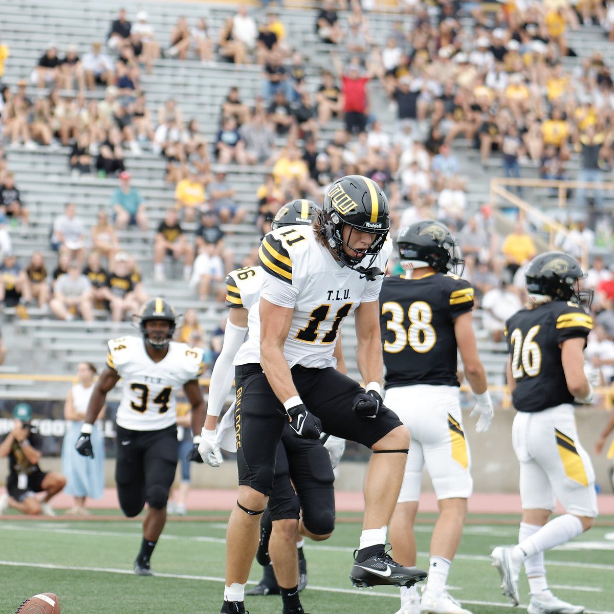 TLU_Football's tweet photo. The ASC leader in touchdowns after Week 1.

What a debut @Jwallacex11 

#TooLiveU | #PupsUp https://t.co/S5H2xijh0z