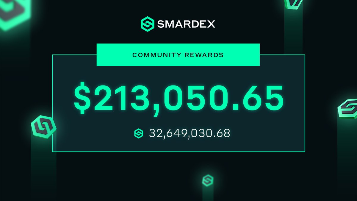 Over $213,000 worth of $SDEX is now waiting to be distributed to the community in the new future features of our ecosystem.