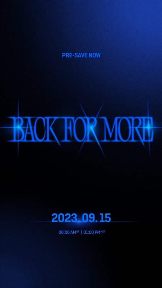 kchartsmaster's tweet photo. TXT’s “Back For More (with. Anitta)” will be released on September 15th. https://t.co/vgX2CIdho8