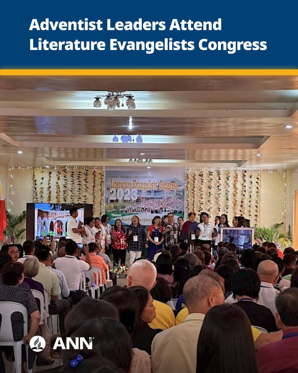 adventistnews's tweet photo. On this #newsrecap, over 300 delegates garthered for the Literature Evangelists' Congress in Central #Philippines to highlight #Adventist identity, purpose, and mission. #ANN

https://t.co/7WgXrPfn8Q https://t.co/lfEpOn4xw5