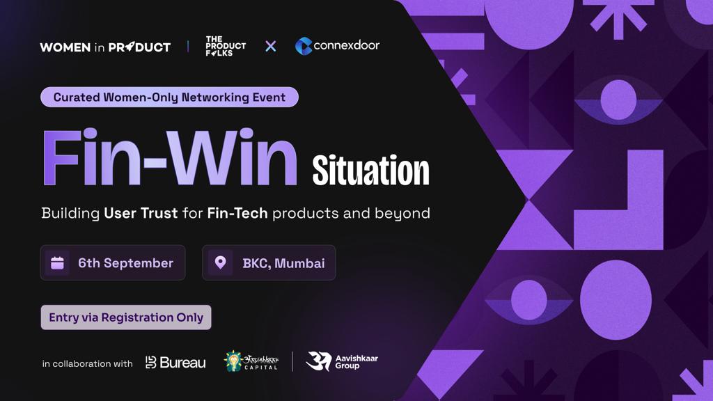 Bureau (@bureauidentity) on Twitter photo Interesting event Alert! 🚨
Women In Product by <a href="/TheProductfolks/">The Product Folks 🚀</a> is hosting an amazing Women-Only Networking event on the 6th of September 2023, in Mumbai, themed around building user trust for Fintech products!
Register here: lu.ma/WIP-Mumbai Interesting event Alert! 🚨
Women In Product by <a href="/TheProductfolks/">The Product Folks 🚀</a> is hosting an amazing Women-Only Networking event on the 6th of September 2023, in Mumbai, themed around building user trust for Fintech products!
Register here: lu.ma/WIP-Mumbai