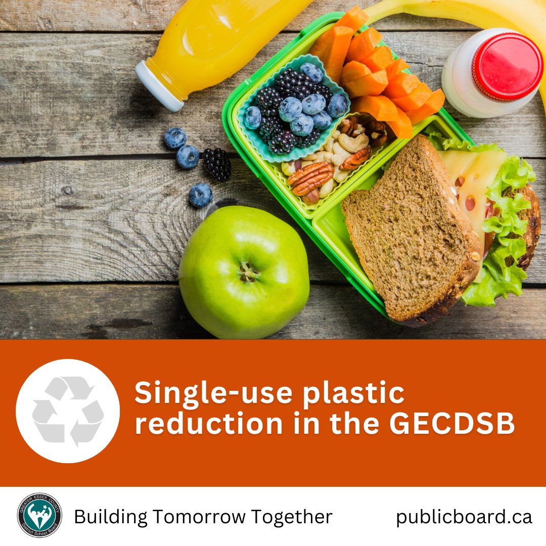 When you’re getting ready for the first day of school please remember to avoid bringing single-use plastics such as plastic cutlery, straws, water bottles, bags and coffee cups. Help us eliminate SUPs in GECDSB schools! #SUPRintheGECDSB