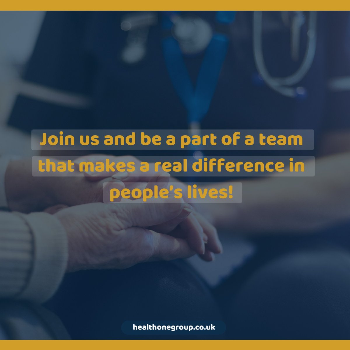 HealthOneGroup's tweet photo. Are you ready to make a real difference to peoples lives?

Why not join our team and find your perfect next role?

 ✉️ info@healthonegroup.co.uk

#healthcare #health #flexibleworking #healthworker #healthcareagency #doctor #nurse https://t.co/hMW4mFyxsw