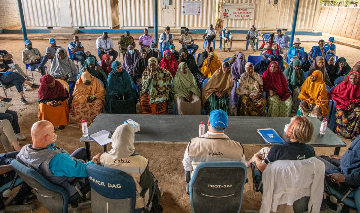 During conversations at #Dadaab, host communities and refugee families shared more about how climate-inducted droughts have devastated their futures, livelihoods, food and water security with #COP28 Director General Majid Al Suwaidi.
