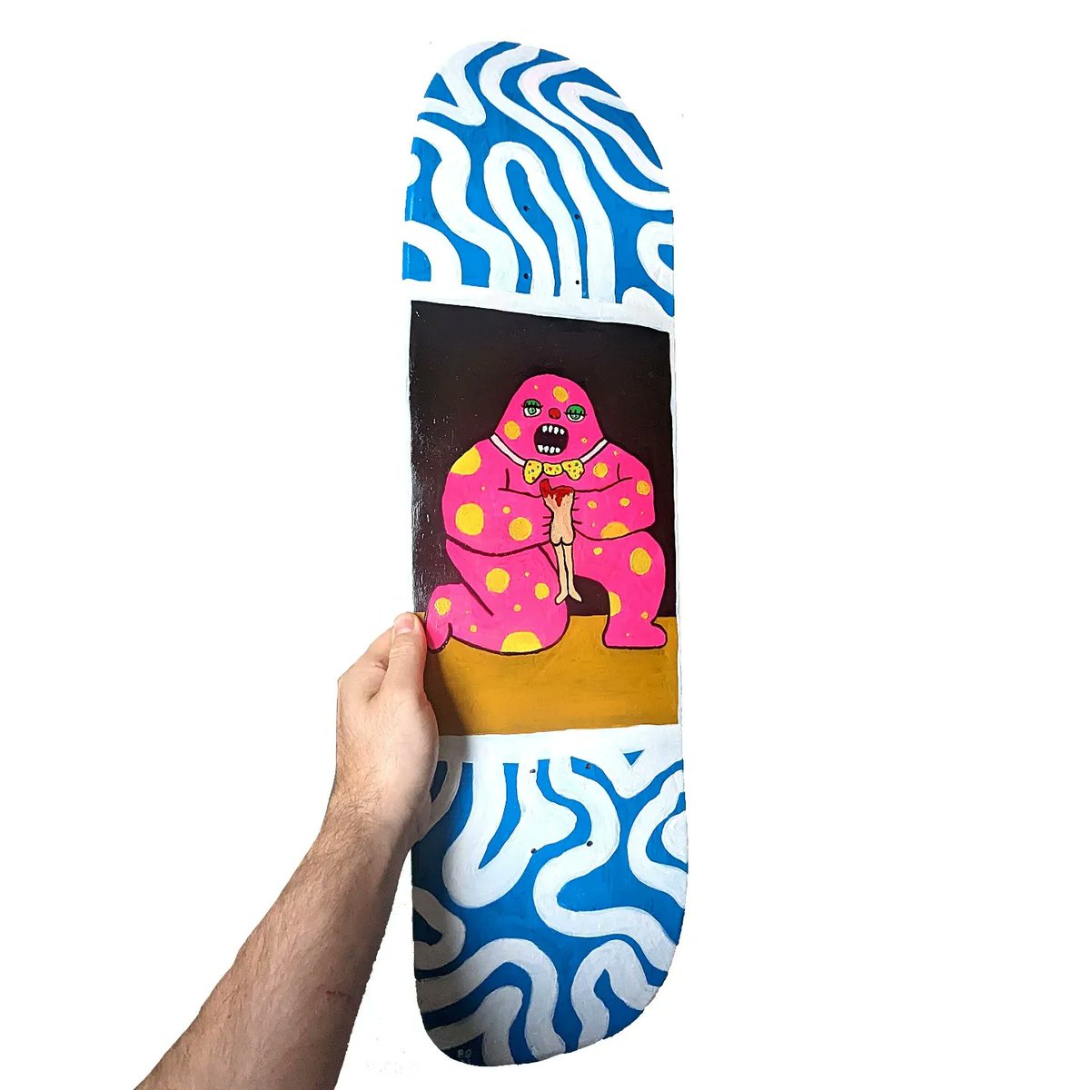 bengore's tweet photo. @ViiMorteArt Mr Blobby devouring his son https://t.co/Q0aOS8BMPT