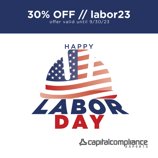 CRS_Inc's tweet photo. May you be labor-free on Labor Day. Enjoy 30% OFF employee training, checklists, templates, and monitoring logs with promo code: labor23 (valid until 9/30/23) https://t.co/iv3yyBQoYy 

#laborday #compliance #monitoringlogs #templates #employeetraining #checklists https://t.co/8awOCp0H2Q