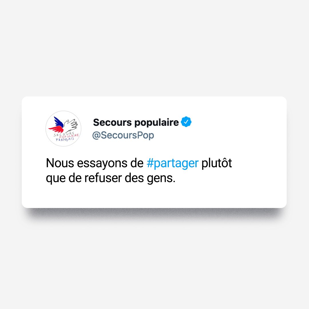 Secours populaire tweet media