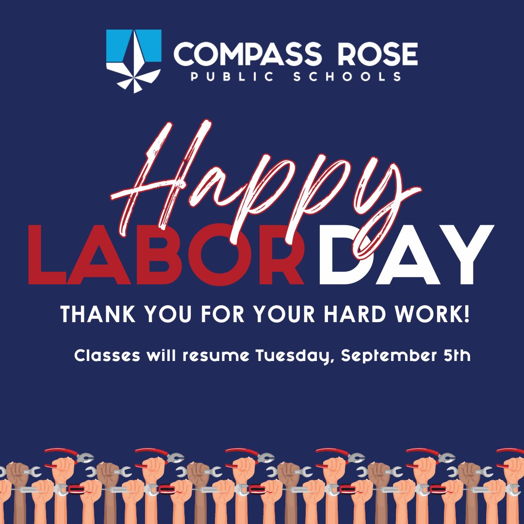 Happy Labor Day! Today, we take a moment to appreciate the labor that builds nations and fuels progress. Wishing you all a well-deserved day of rest and celebration.