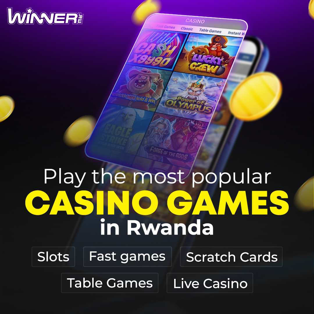 Play the most popular Casino games in Rwanda🎰.

- Slots
- Fast games
- Scratch cards
- Table games
- Live Casino 
➡️ help.winner.rw/casino_social 

#winnerrw #winnerrwanda #casinopromotion #casinogames #slots #fastgames #tablegames #scratchcards