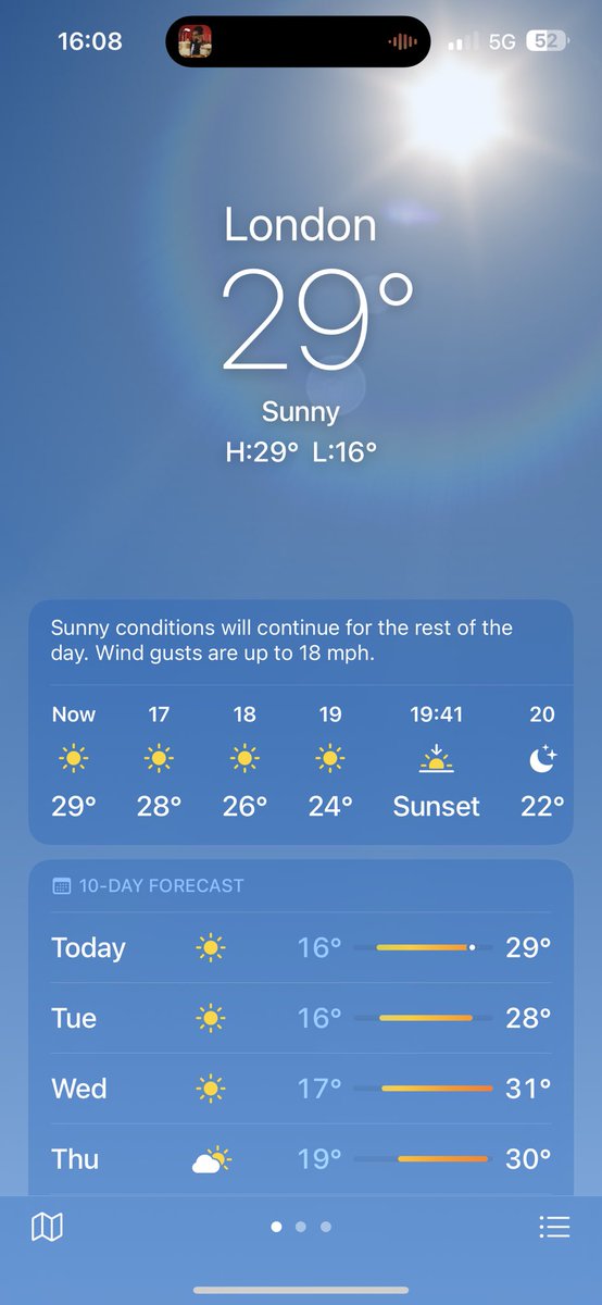 lianceCIM's tweet photo. Who can understand #britishweather 
I’m boiling 🥵🥵🥵 https://t.co/hTrhTSnT8B