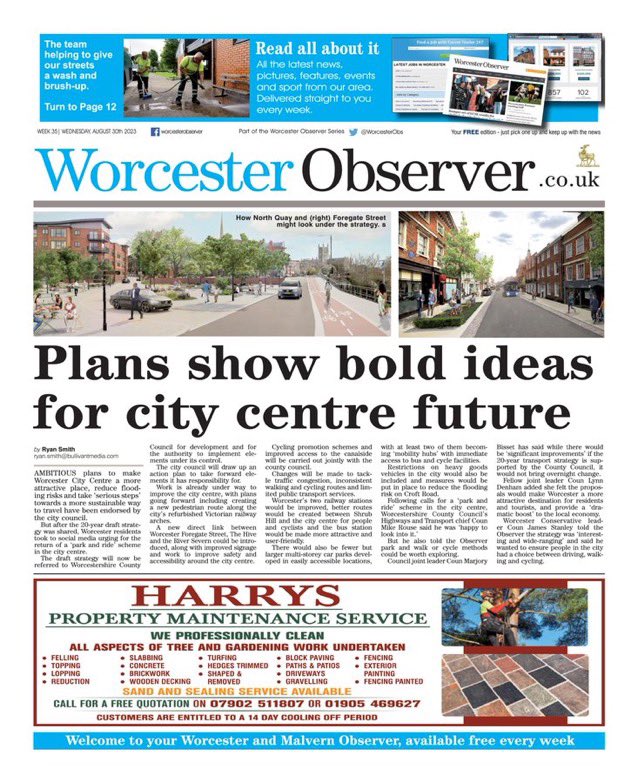 The Worcester Observer is now available across the Faithful City. You can also read it in full, online, with our E.Edition, now also on IOS and Android - worcesterobserver.co.uk/editions
