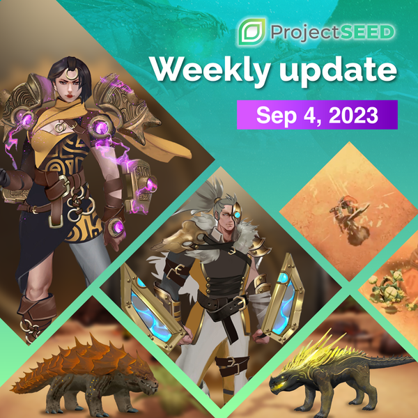 ProjectSeedGame's tweet photo. Another weekly update from Project SEED is here! Read the article and find out everything about the things we achieved on the last week of August.
Thank you for your support!
1/4 https://t.co/PFjtYshXC6
