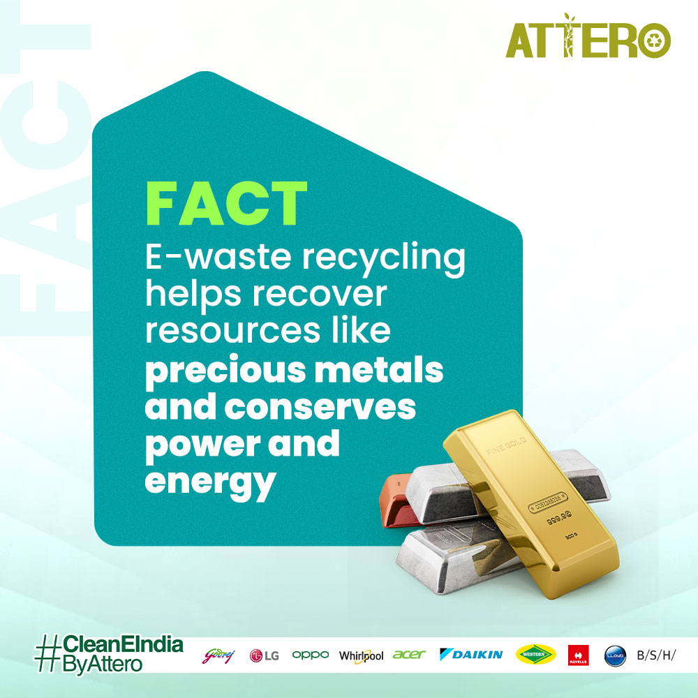 AtteroIndia's tweet image. Formal #recycling of e-waste is more efficient and saves power as it promotes urban mining. E-waste is recycled while ensuring the reusable materials &amp;amp; resources are cautiously extracted eliminating the need to mine for new resources.

#MythandFact #Attero #AtteroRecycling #EPR
