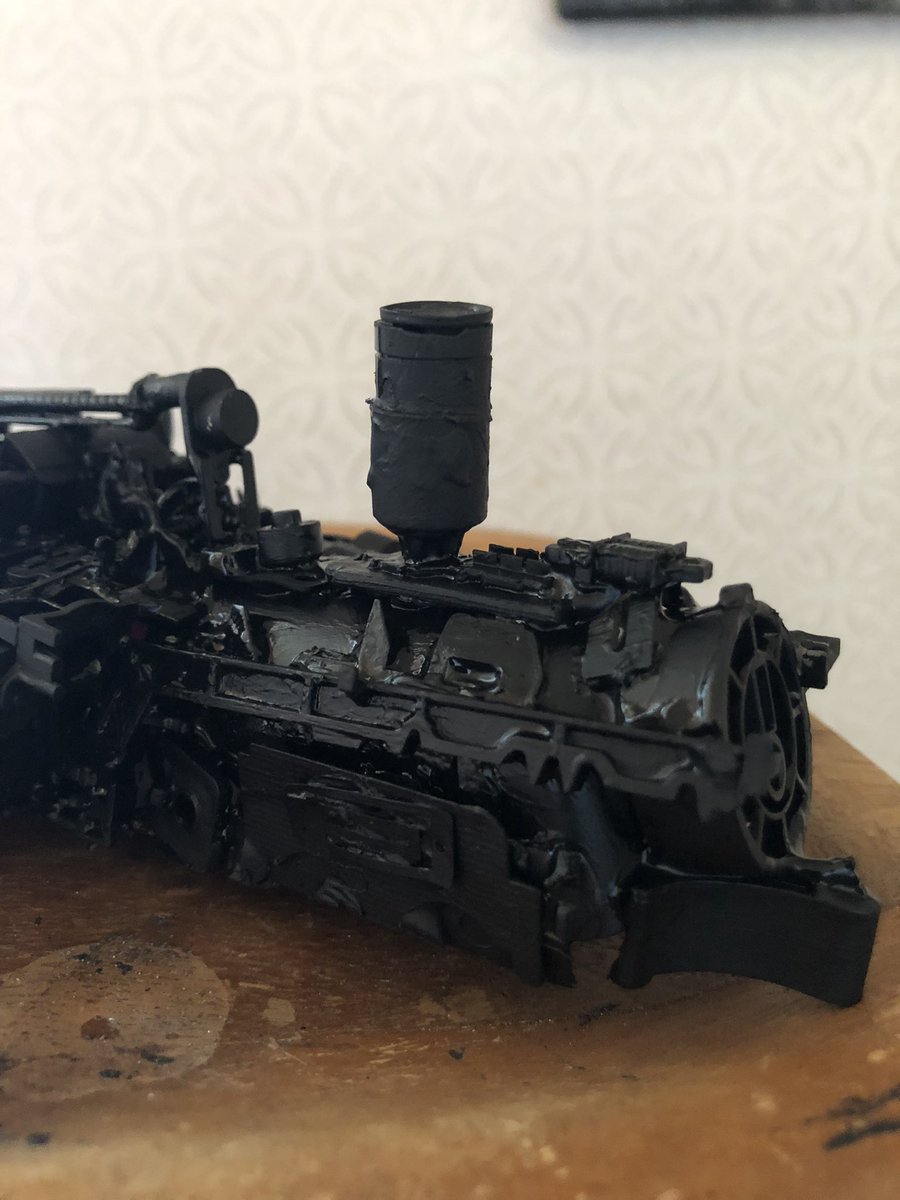 ButtonSteampunk's tweet image. Skypiercer - Work in Progress #sky #piercer #train #plane #scrapbuild #kitbash #kitbashing #scrap #assemblage #steampunkbutton #paint #painting #paintingminis #paintingminiatures