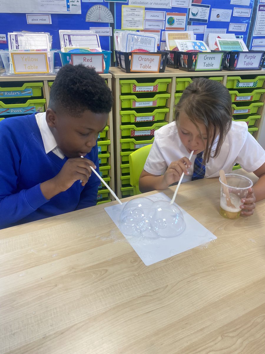 MissKLMarr's tweet photo. BUBBLE CHALLENGE 🫧Brilliant Banksy class trying to beat the world record of 15 bubbles within a bubble. Try and say that ten times 😂🫧@bramley_park https://t.co/RROJMoYafn