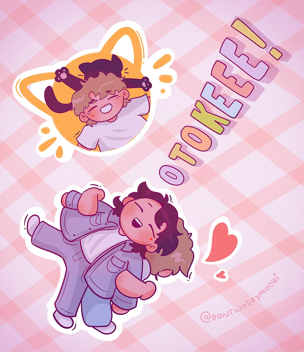 dontworrymochi's tweet photo. *otokeeee!*🤭💜✨🐱🐻 https://t.co/X4OLCDy63D