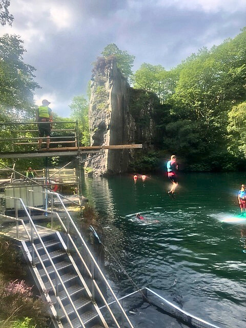 gorillauk's tweet photo. We set up some scaffolding obstacles for Rat Race’s final #ManVsMountain. The concluding event offered participants a thrilling experience &amp; our obstacles added to the action, where participants encountered a slide into a quarry &amp; a walk the plank quarry jump into another quarry! https://t.co/KdKaLnHUJy