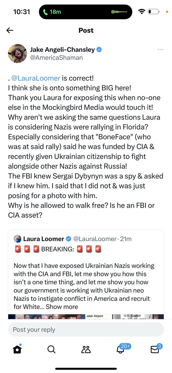 Jacob Chansley confirmed himself last night that nobody else has reported this. Why did the FBI hide the fact that they were asking J6ers and their lawyers during interviews if they knew the Ukrainian Spy Sergai Dybynyn? Why has the FBI and CIA hidden the fact that Ukraine
