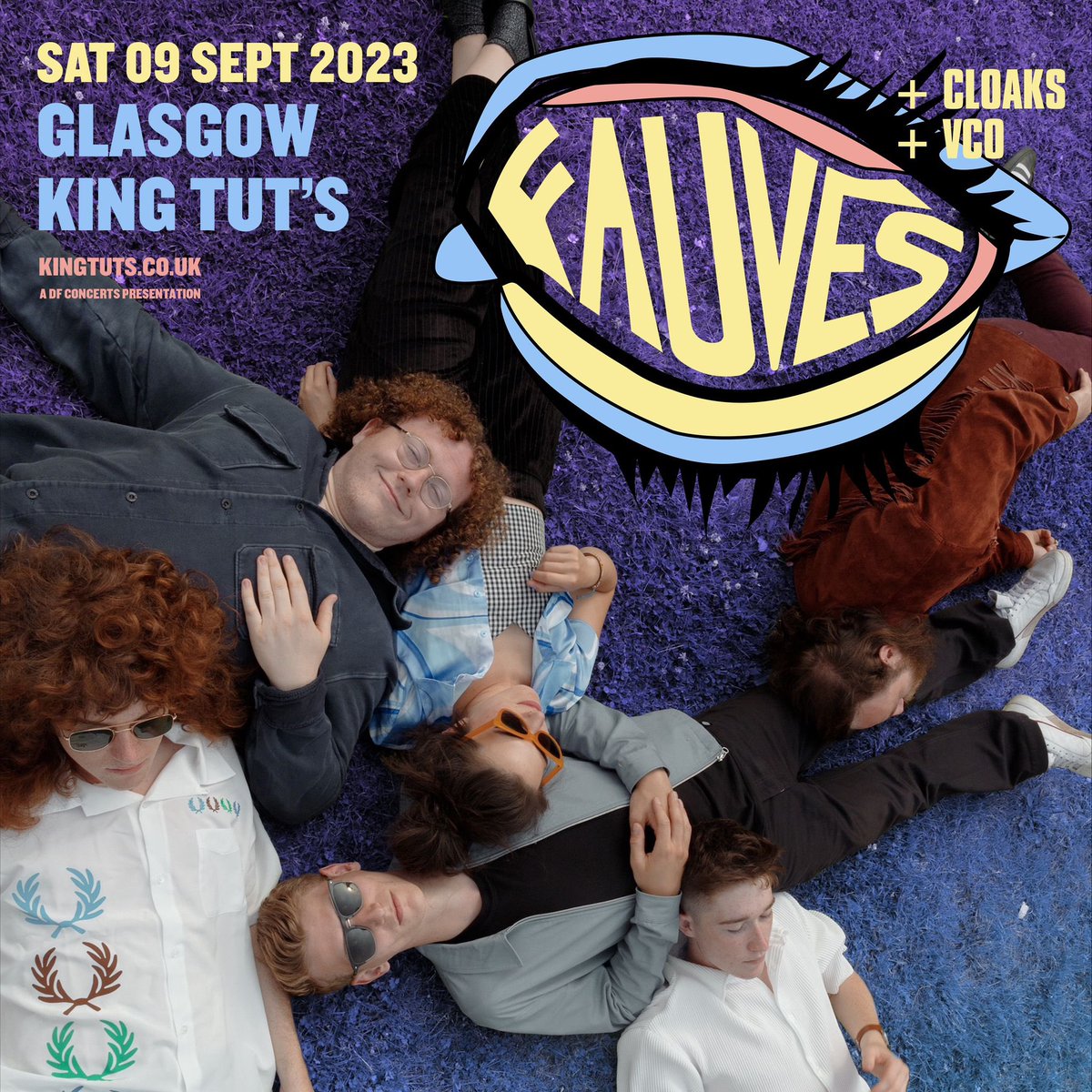 Delighted to announce we’re supporting <a href="/LesFauvesGLA/">Fauves</a> at the launch show for their new album “Favourite Shade” on Saturday the 9th of September alongside VCO. 

Tickets are low so make sure you get them (link below or in bio) before they sell out! 

linktr.ee/CloaksBand