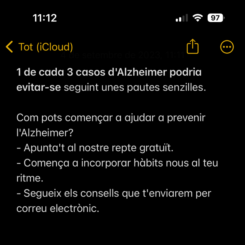 fpmaragall's tweet photo. Des d'ara mateix pots començar a cuidar la teva salut cerebral 💚🧠. Inscriu-te al nostre repte de 6 setmanes i comença a cuidar-te millor.