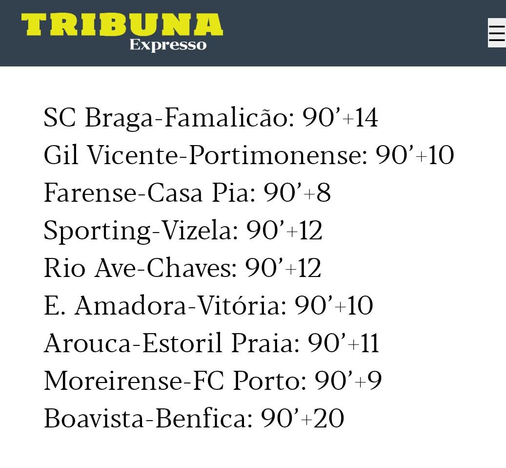 Para todas as bestas/comentadeiros, pagos pelo clube encarnado, q ontem em todos os canais de Tv, vociferaram ódio e revolta contra o tempo extra no FC Porto vs Arouca, esqueceram os 20 min extra dados no Boavista/Benfica, à espera do golo dos encarnados, azar, marcou o Boavista.