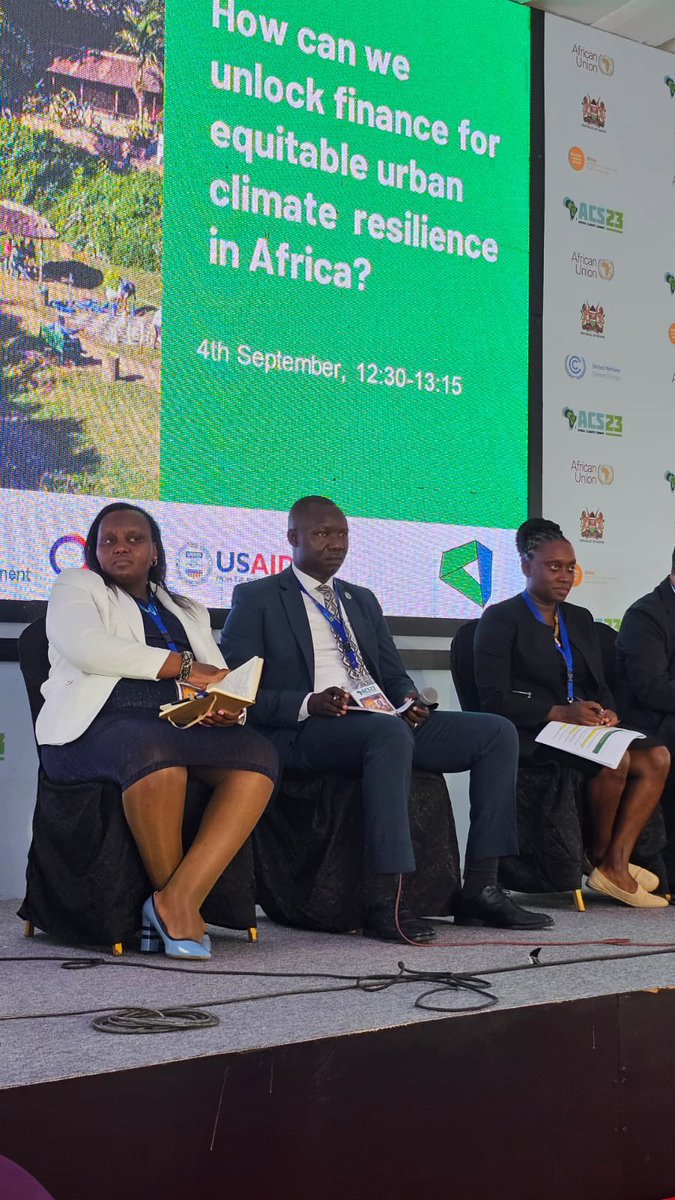 Indeed Exciting and Candid discussions on climate resilience financing in African cities! 
I was honored to represent Gov <a href="/SakajaJohnson/">Sakaja Arthur Johnson</a> at the Financing climate resilience in African Cities Side event organized by C40 Cities.

1/3
