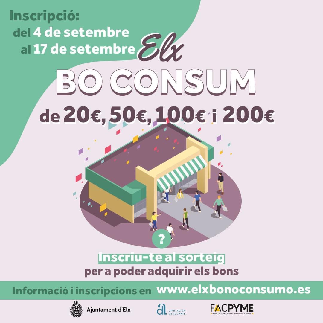 ‼️ Ja pots registrar-te en la nova edició d'Elx Bons Consum fins al 17 de setembre. Consulta tota la informació sobre el seu nou funcionament i apunta't ací 👉🏻elxbonoconsumo.es
<a href="/ajuntamentelx/">Ayuntamiento de Elche - Ajuntament d'Elx</a>