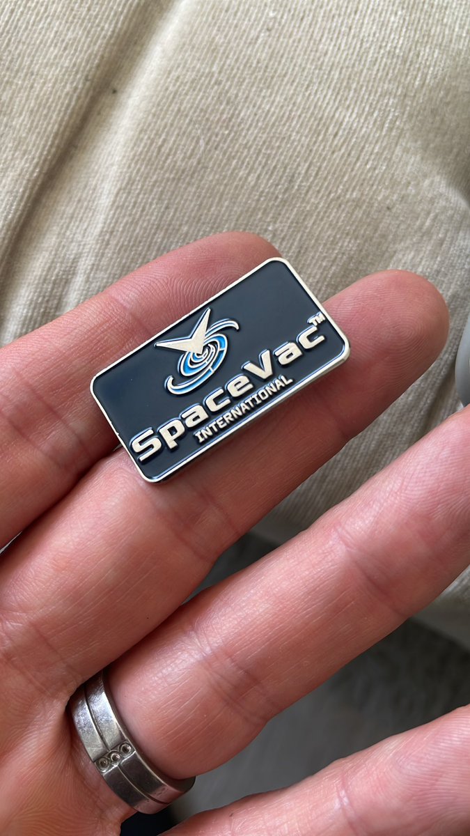 Fresh batch of enamel pin badges back from the shop floor for an upcoming event for the @spacevac_uk gang…