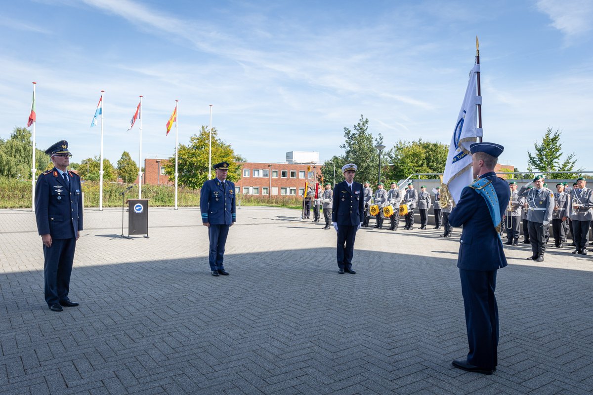 EATC_'s tweet photo. Today, #4September2023, 🇫🇷Major General Franck Mollard took over the command of #EATC from 🇩🇪Major General Andreas Schick.
The ceremony took place at #Eindhoven Airbase under the lead of 🇧🇪 Air Chief, Major General Thierry Dupont, chairman of the #MATraC.
#TogetherWeGoBeyond https://t.co/CVgSFGBJGC