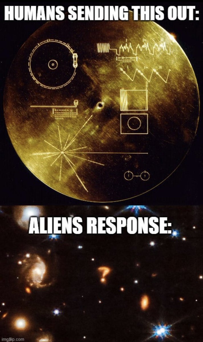 Aliens finally responded to the Golden Record we sent along with AdityaL1Mission  👽🤣
#isroindia #ISRO_ADITYA_L1 #ISRO #AdityaL1Launch 
#AdityaL1Launch